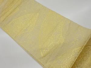 リサイクル　流水に地紙・華紋模様織出し袋帯